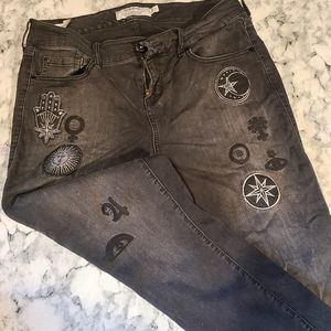 Torrid Celestial Patch High Rise Skinny Jeans